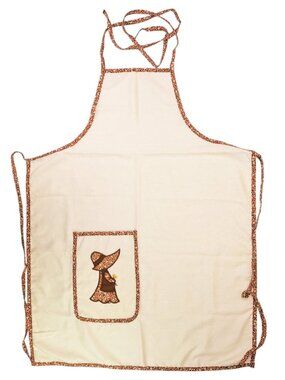 Vintage Hedaya Bros Sugar N Spice Apron Holly Hobbie Sunbonnet Girl Embroidery